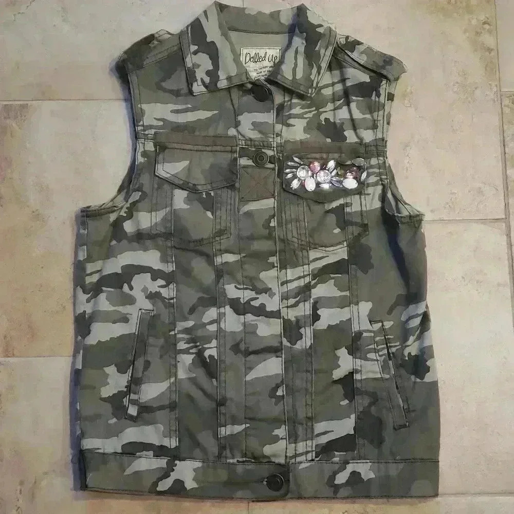 Dolled Up Camo Vest